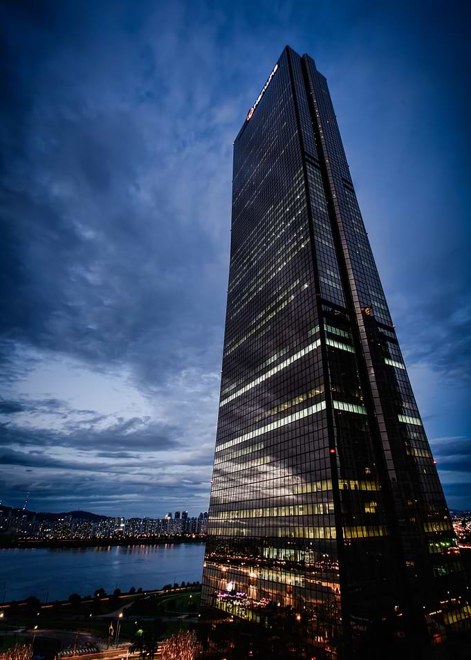 Modern Skyscraper at Dusk