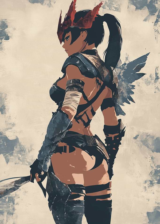 Female Warrior with Wings