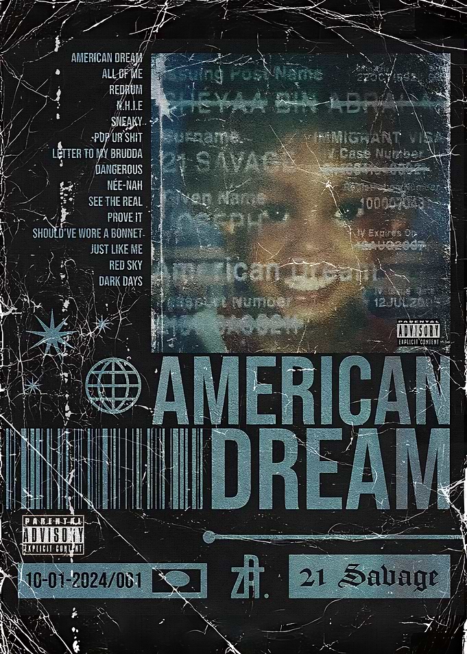 21 Savage - American Dream Album Cover