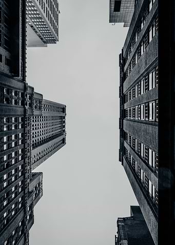 Cityscape View from Below