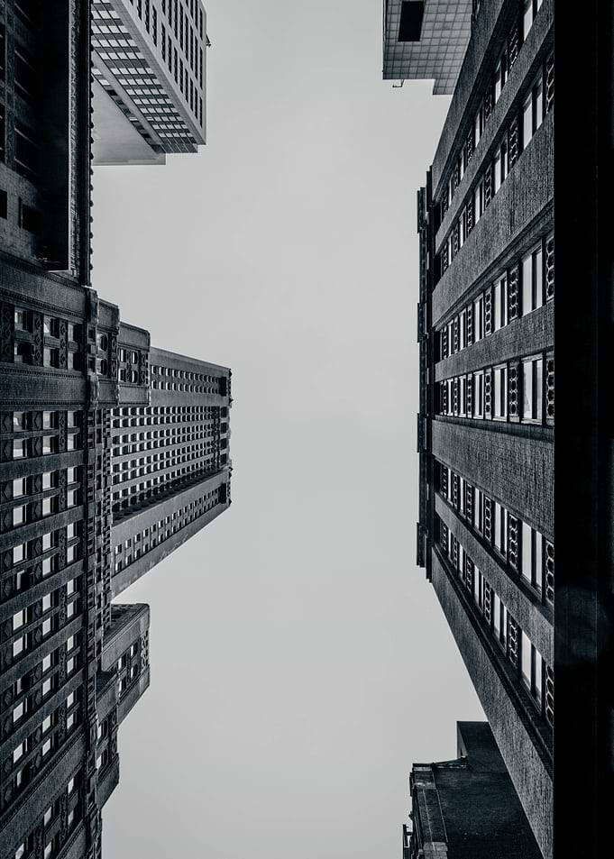 Cityscape View from Below
