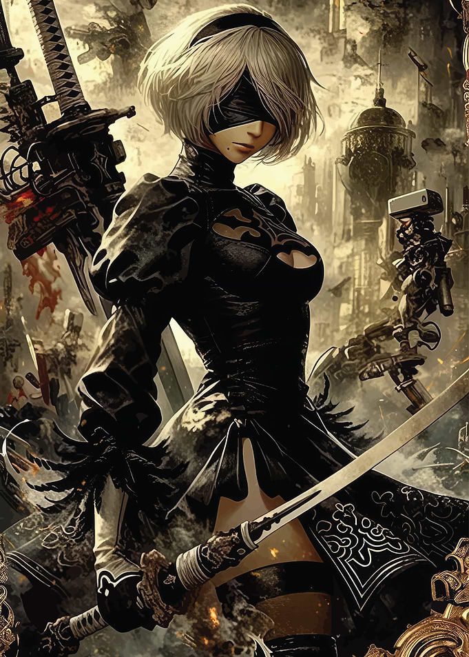 2B Nier Automata Artwork