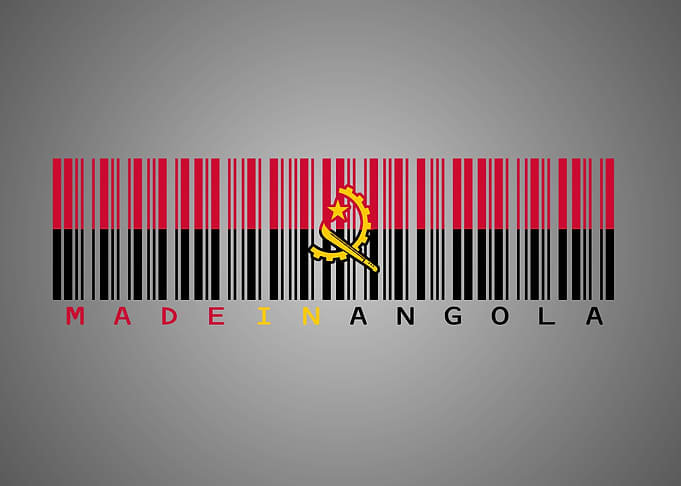 Angola Barcode Flag