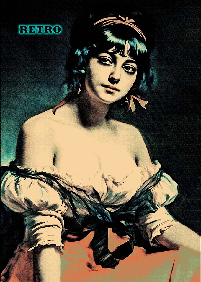 Retro Woman Portrait