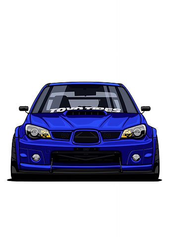 Blue Subaru Impreza