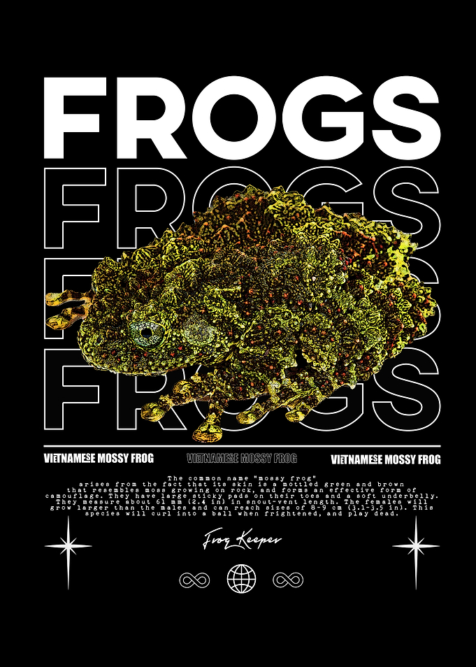 Vietnamese Mossy Frog Poster