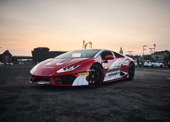 Red Lamborghini Huracan