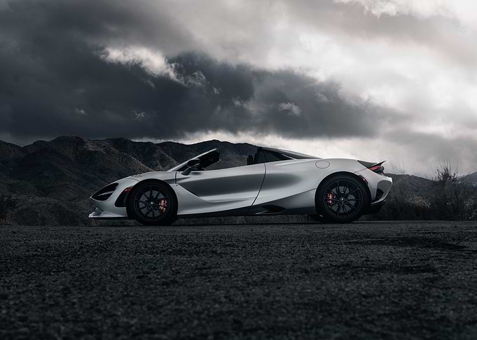 Silver McLaren 765LT Spider