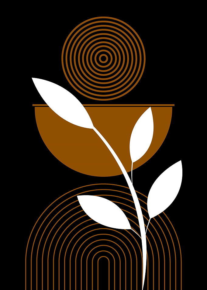 Abstract Plant Art