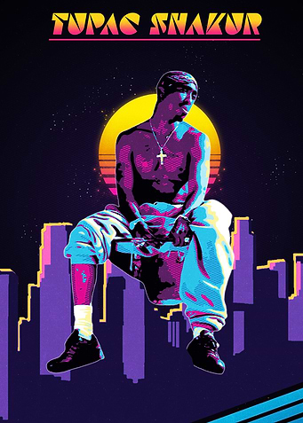 Tupac Shakur Retro Art