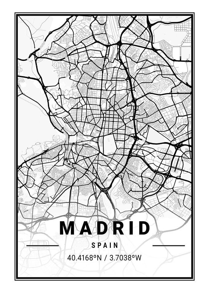 Madrid City Map