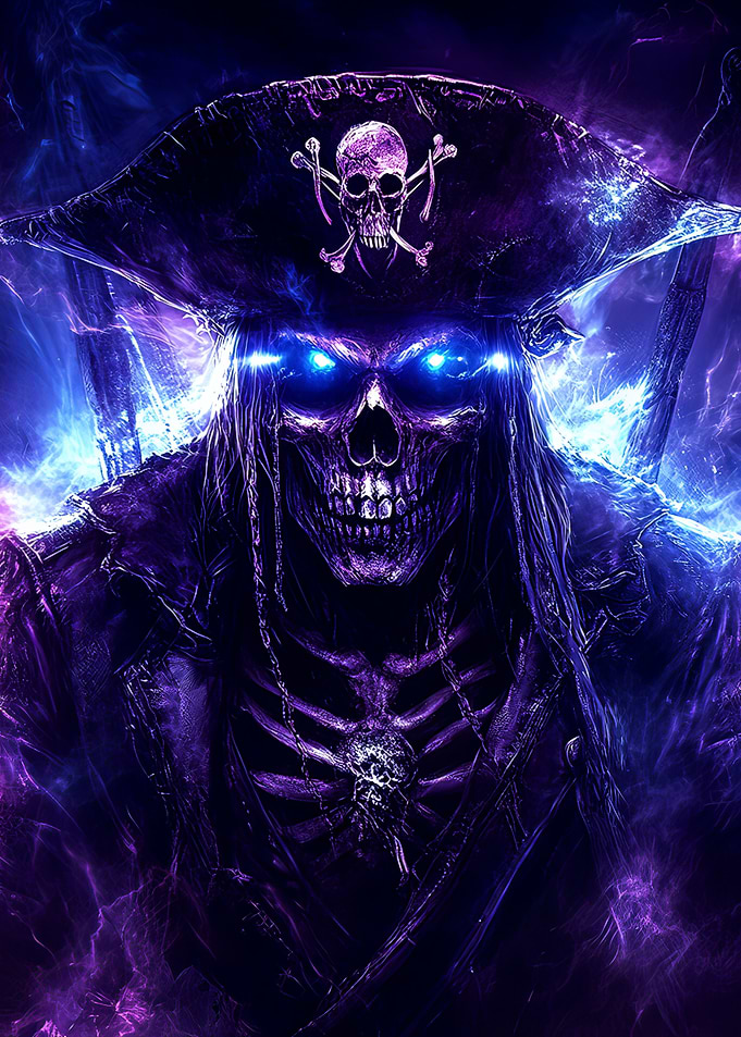Spectral Pirate Skull