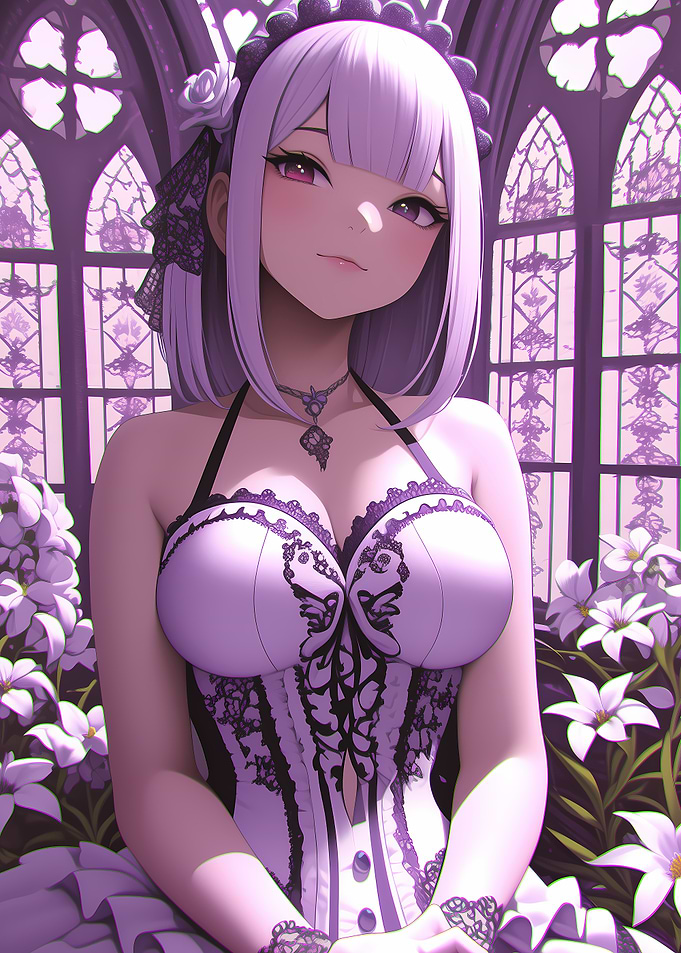 Purple-Haired Anime Girl