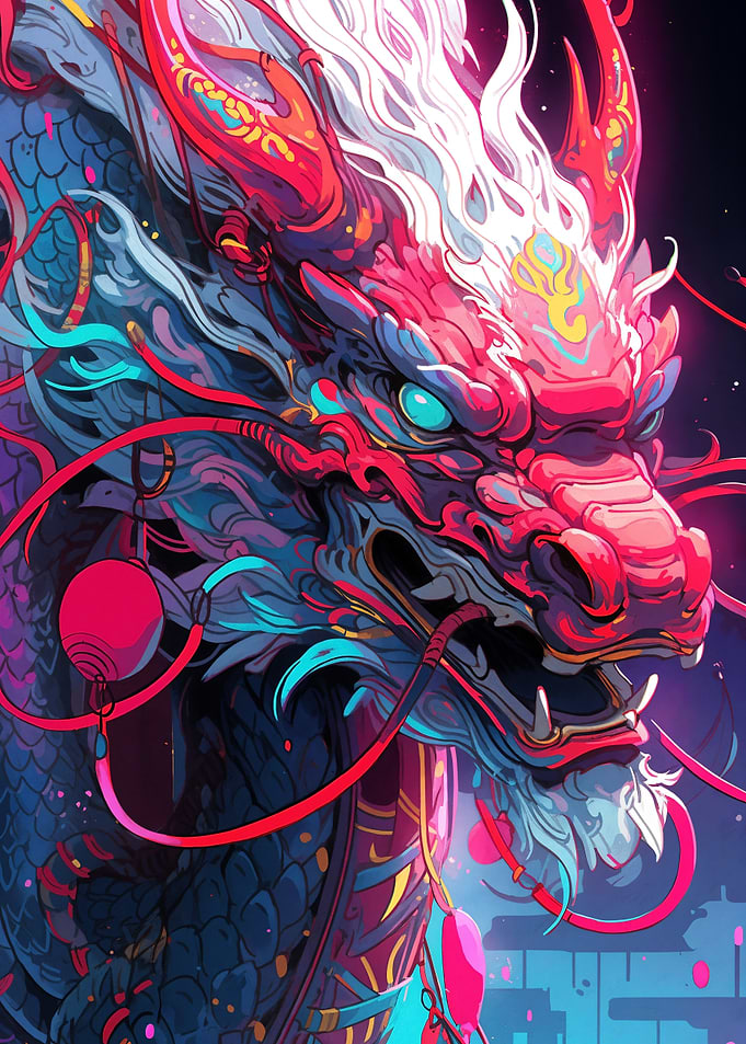Cyberpunk Dragon