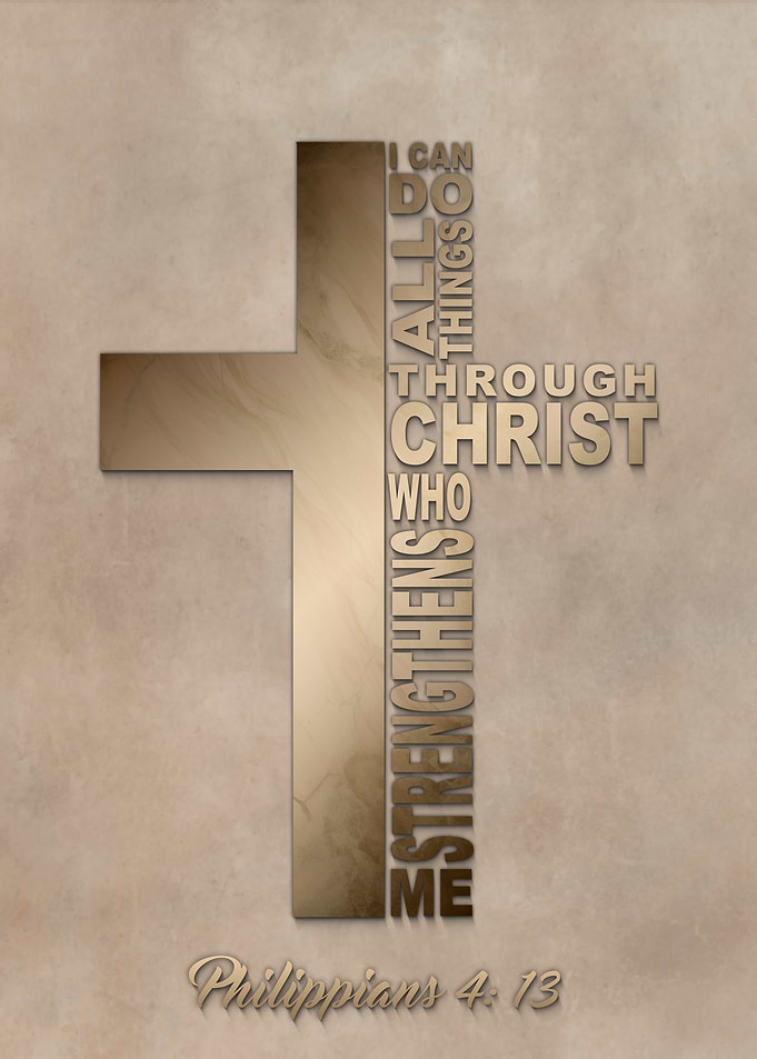 Through Christ Philippians 4:13 Christian Faith Bible Verse