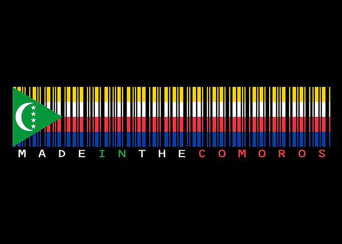 Comoros Flag Barcode