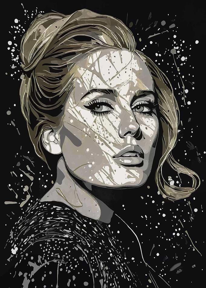 Adele Portrait Art