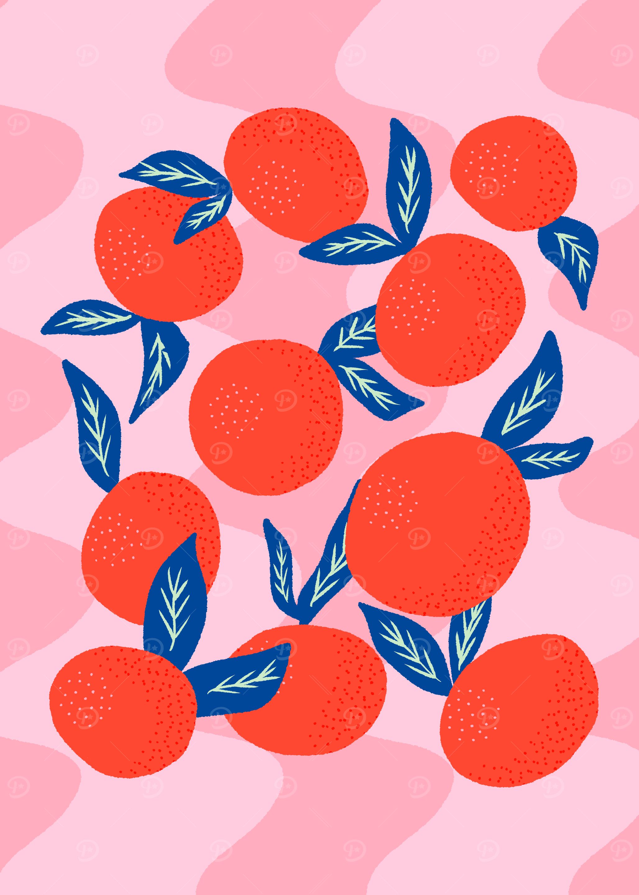 Colorful mandarins