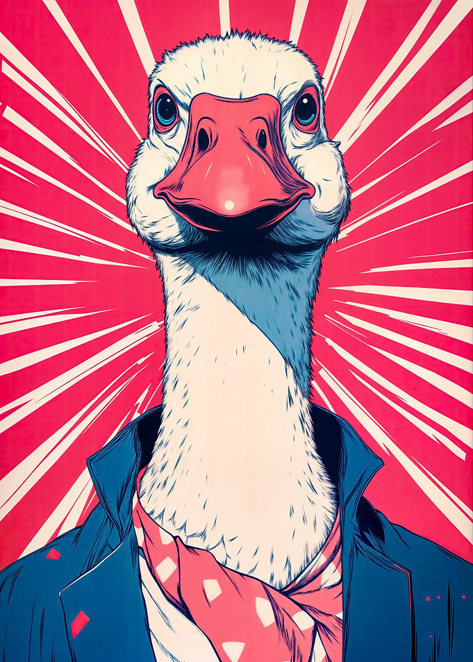 Retro Cool Goose