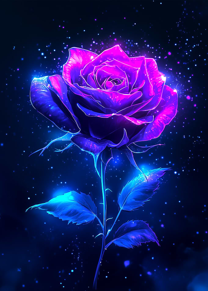 Neon Rose