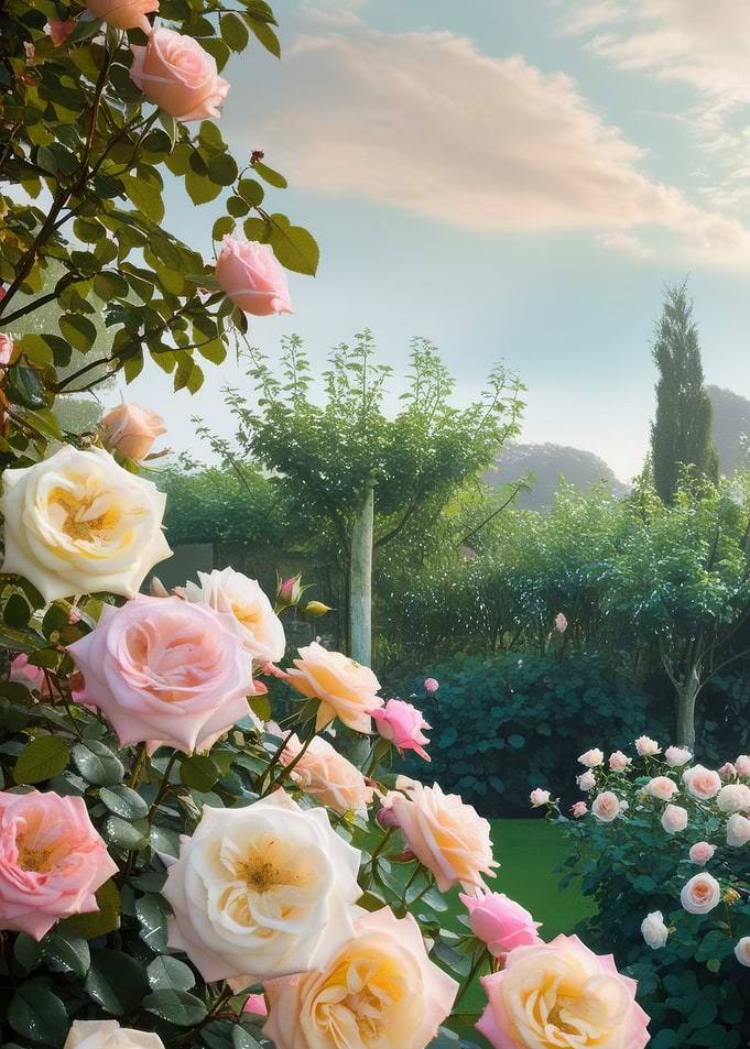 Rose Garden in Bloom