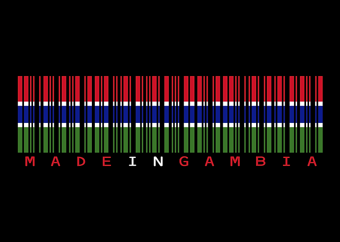 Gambia Barcode Flag