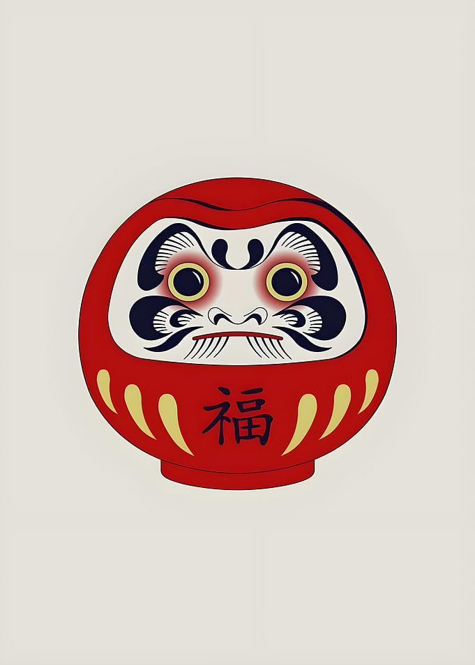 Daruma Doll Illustration