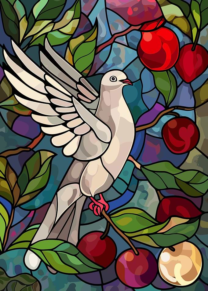 Dove Stained Glass
