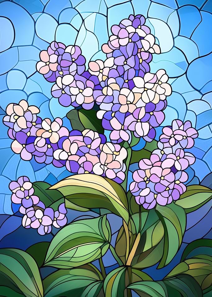 Lilac Stained Glass