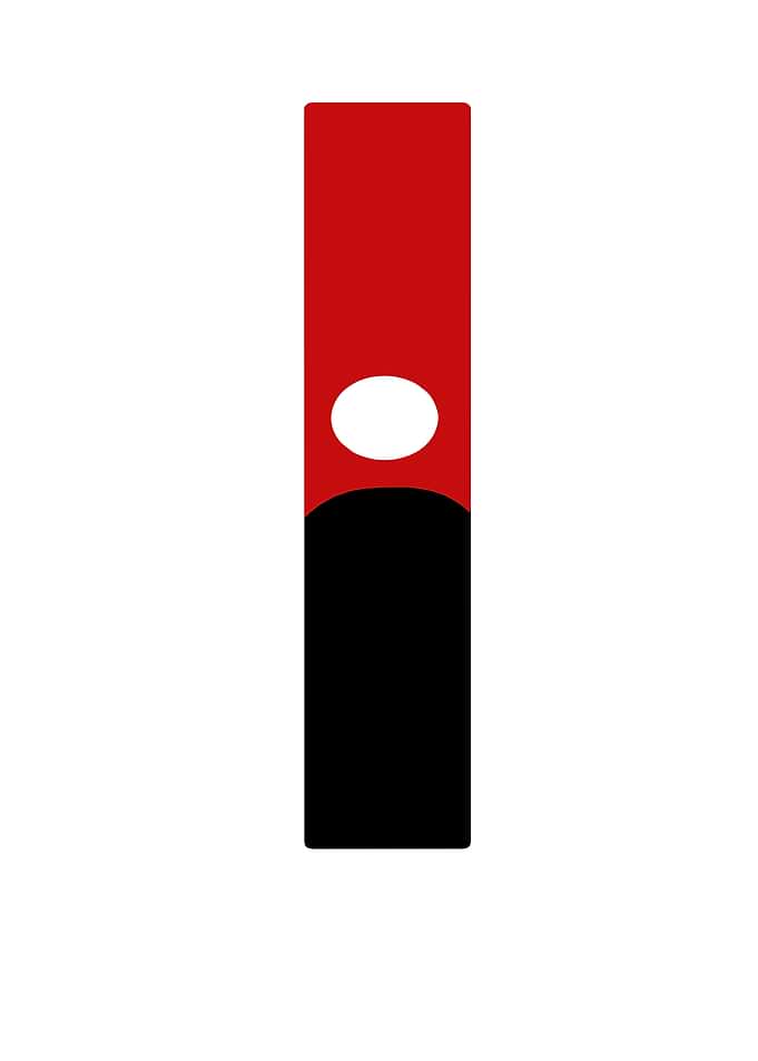 Red and Black Abstract Design