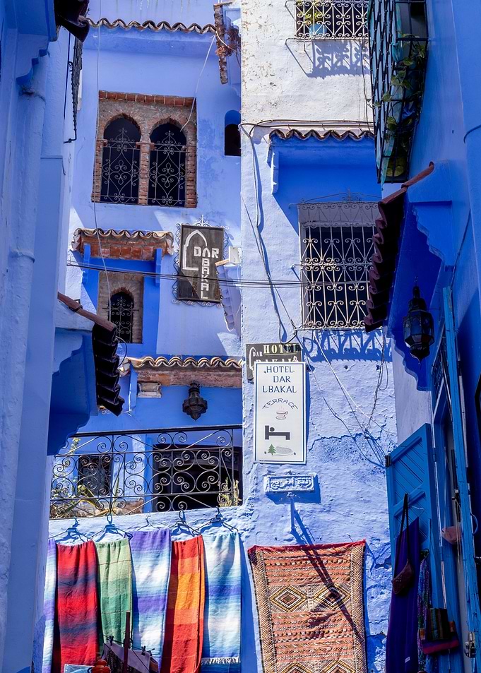 Blue City Alleyway