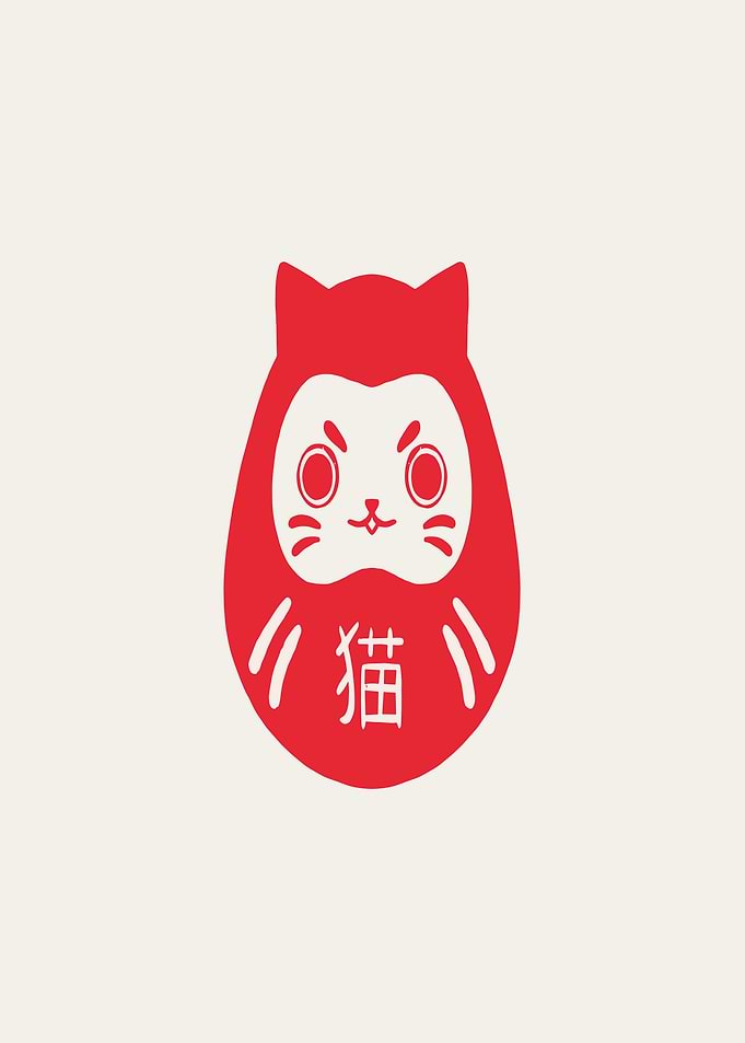 Red Cat Daruma