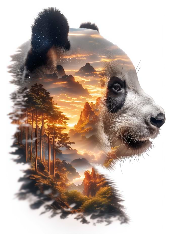 Panda Mountain Sunset