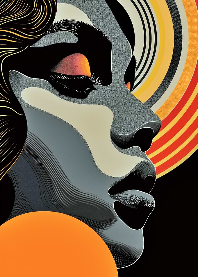 Abstract Woman Portrait