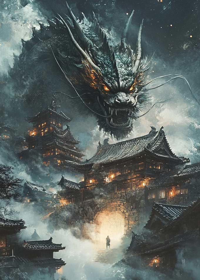 Dragon Over Ancient City