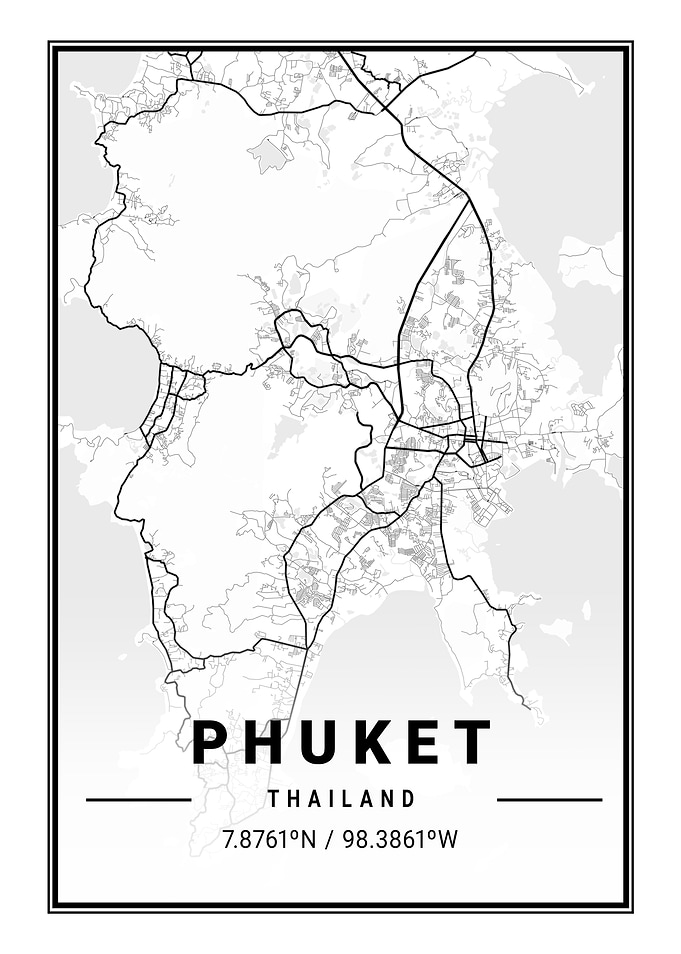 Phuket Island Map