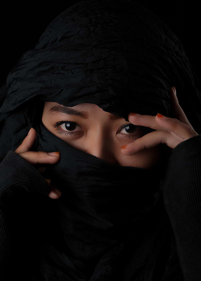Mysterious Woman in Black