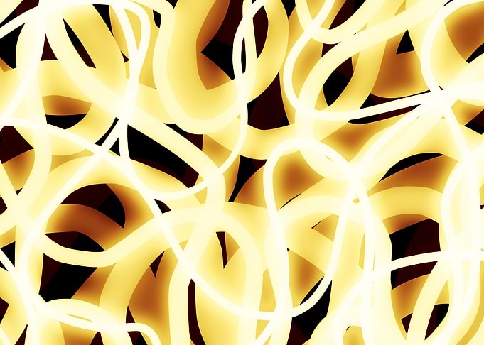 Abstract Gold Lines