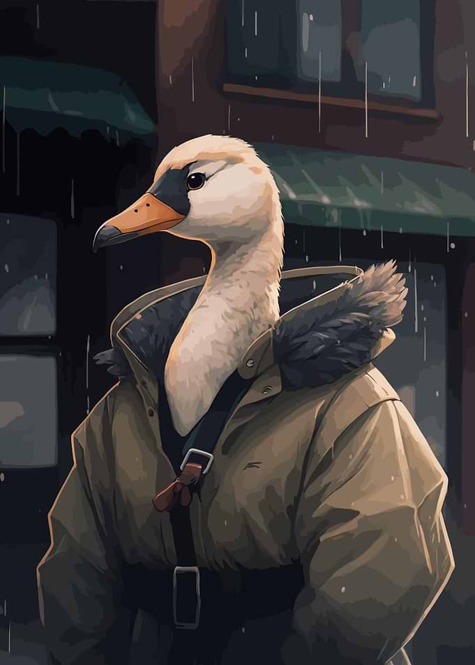 Goose in a Jacket