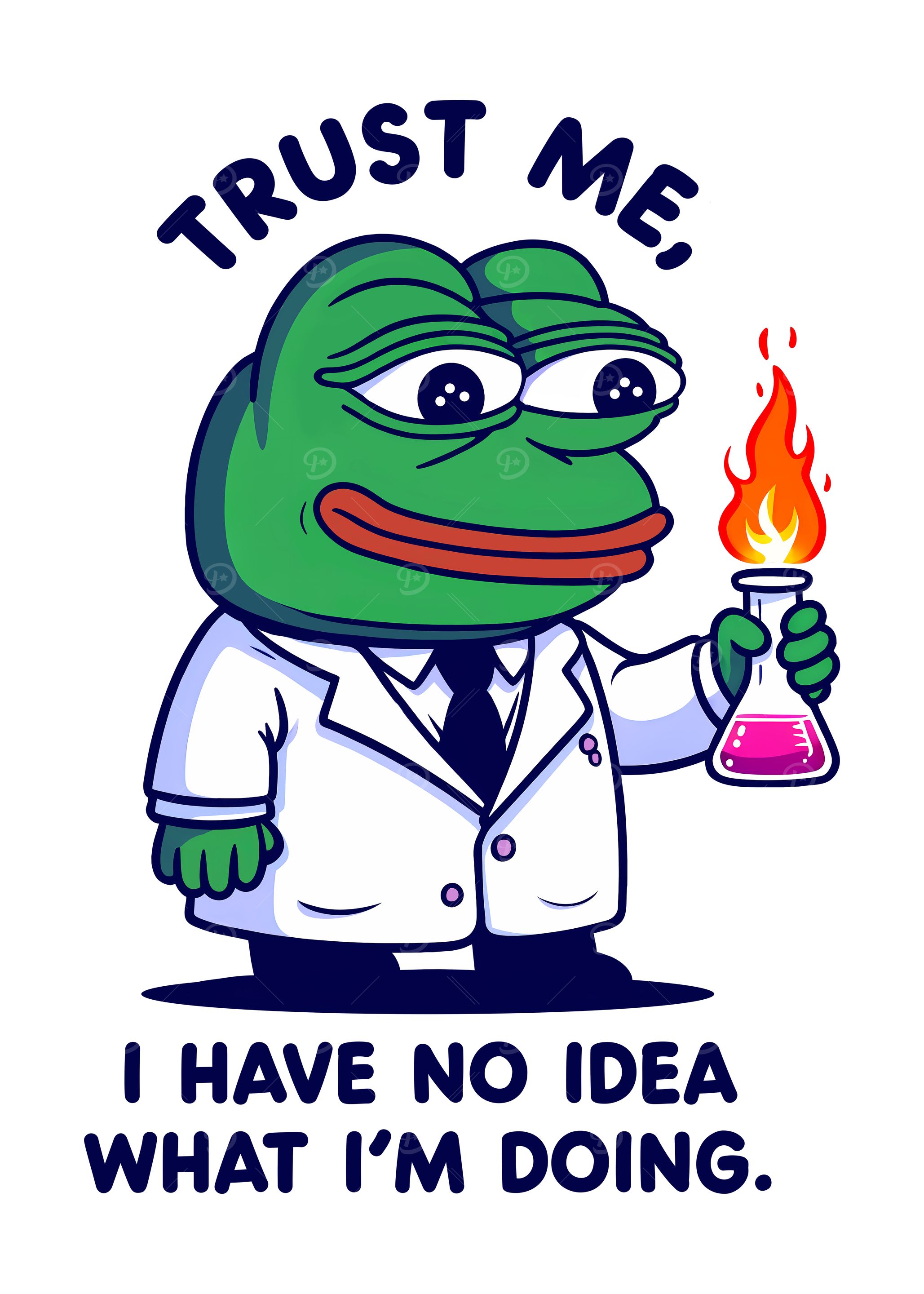 Pepe Meme Trust Me, I Have No Idea...