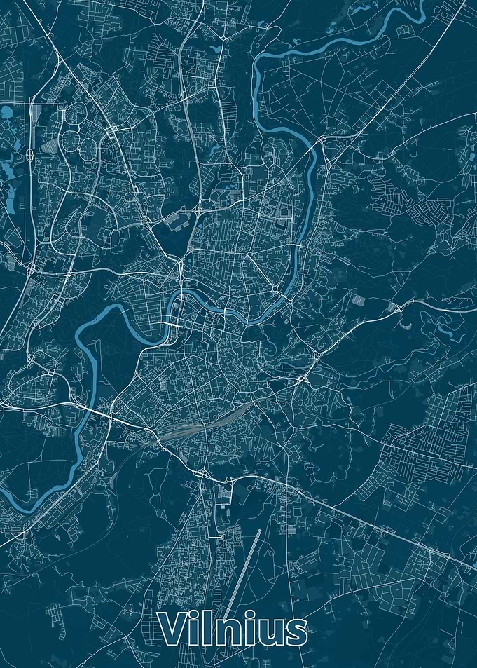 Vilnius City Map