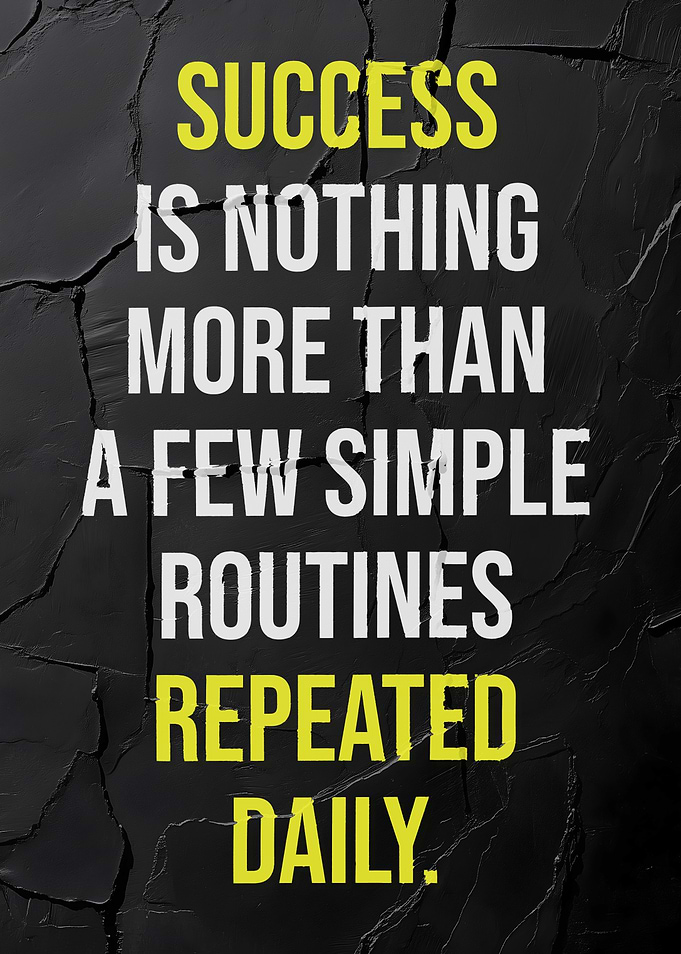 Success is Routine Quote