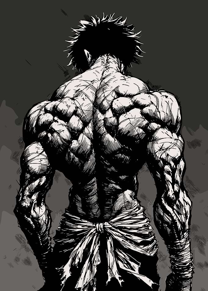 Muscular Anime Character