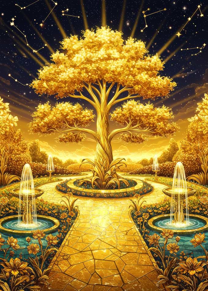 Golden Garden Tree