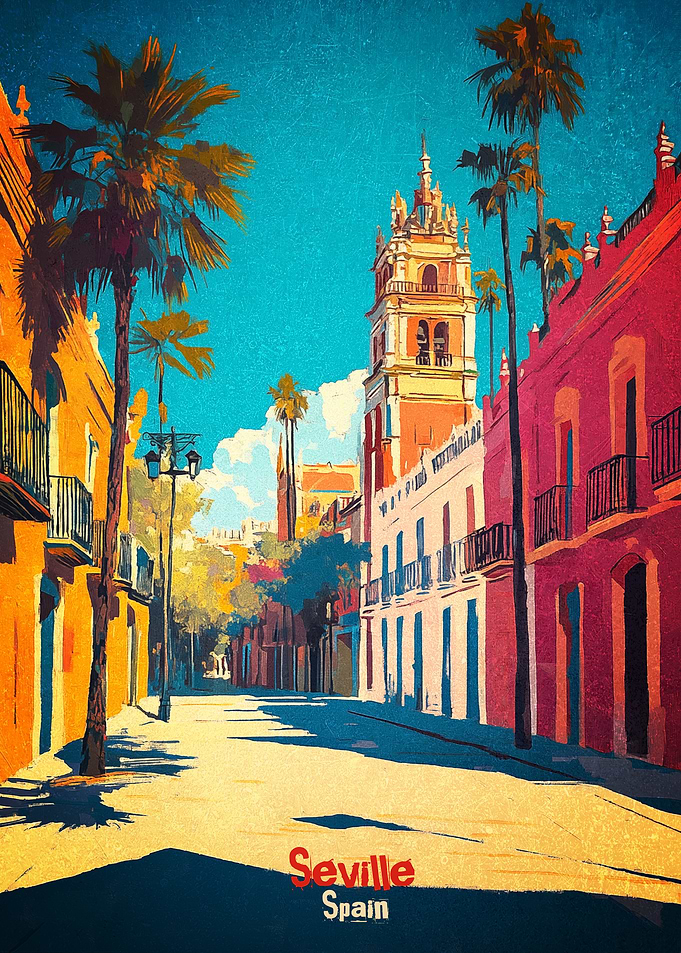 Seville Street Art Poster