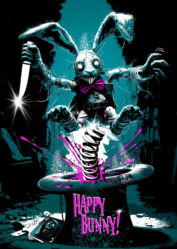 Creepy Bunny Illustration