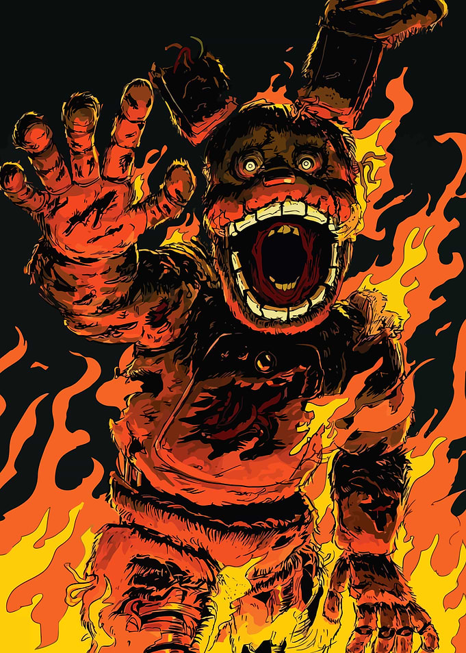 Five Night At Freddy's Burning Freddy Fazbear