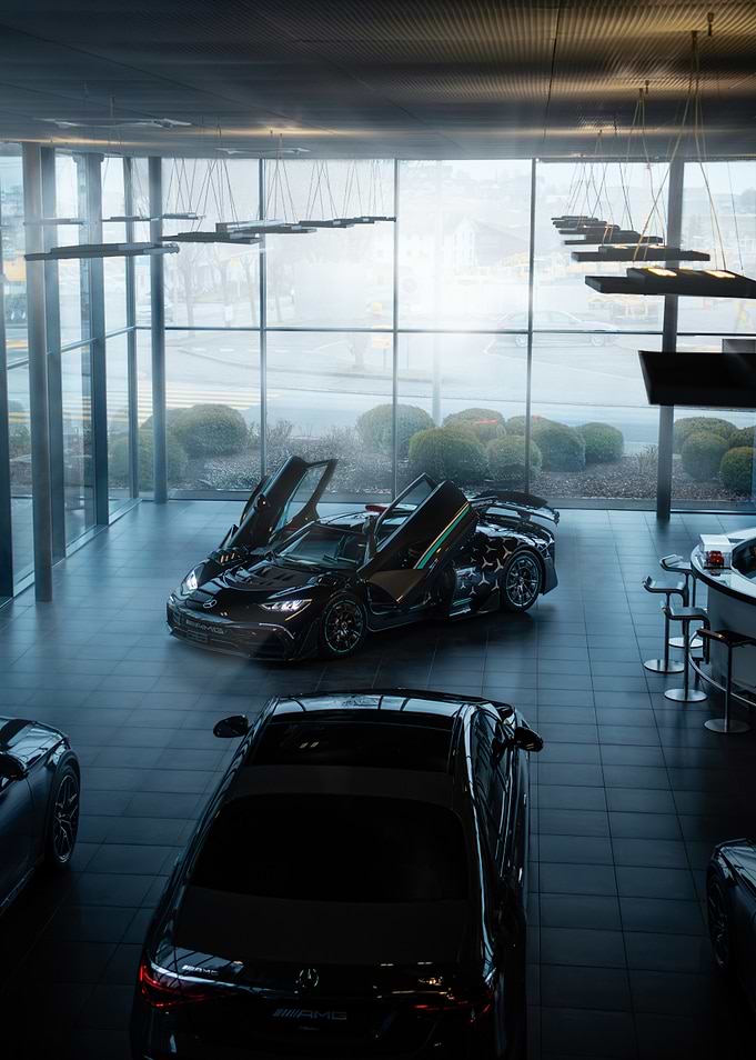 Black Mercedes-AMG One