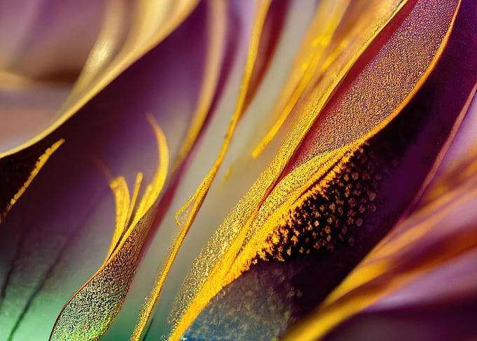 Abstract Gold and Purple