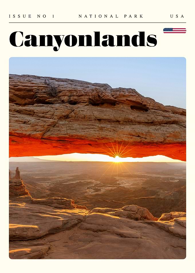 Canyonlands National Park Travel Art Poster